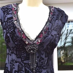 Stunning beaded Nanette Lepore Nouveau Dress. NWT